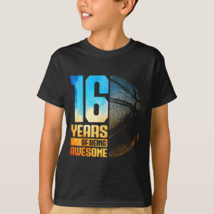 Epische 16e Basketbal Jaren Basketbal 16 Oude Spel T-shirt