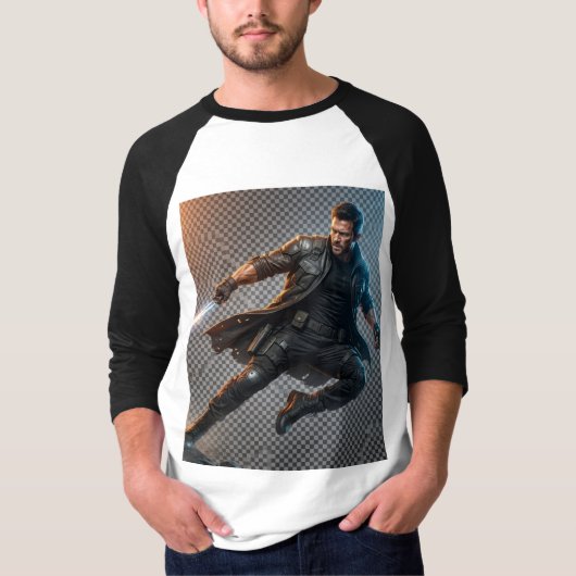 Epische Actie Krijger T-shirt (Voorkant)