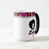 Epische Afro-Amerikaanse zwarte Afro-vrouw Magische Mok (Voorkant rechts)