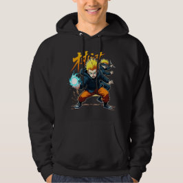 Epische Anime Krijger – Actiegepackte Superkrachte Hoodie