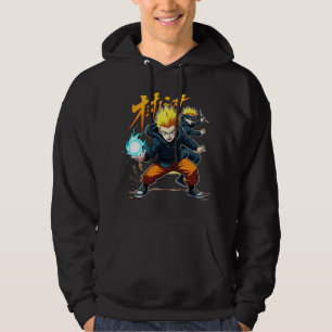 Epische Anime Krijger – Actiegepackte Superkrachte Hoodie