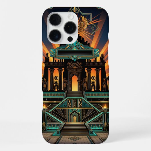 Epische Art Deco iPhone 16 Pro Max Hoesje (Achterkant)