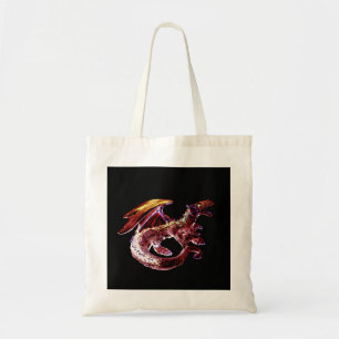 Epische Betoverende Robijnrode Draken Avontuur Tote Bag