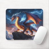 Epische Bliksem Draak Fantasy Gaming Muismat (Met muis)