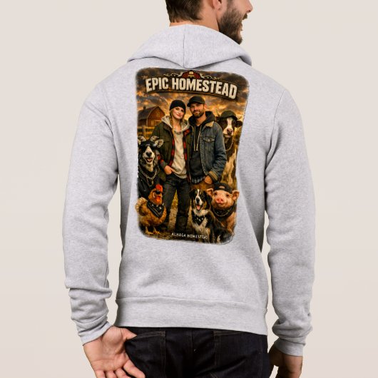 Epische boerderij - hoodie (Achterkant)