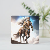 Epische Centaur Krijger Mythologische Storm Boogsc Kaart (Staand voorkant)