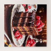 Epische Chocolade Caramel Cake Puzzel (Horizontaal)
