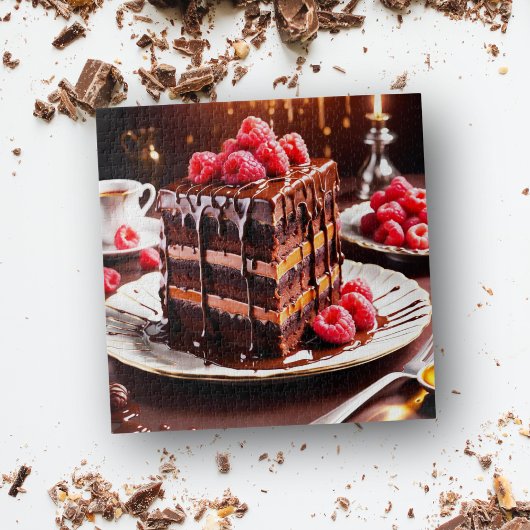 Epische Chocolade Caramel Cake Puzzel