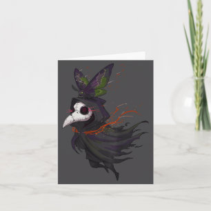 Epische Dokter Occult Gezicht Pest Gothic Cottagec Kaart