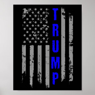 Epische Donald Trump Vintage Usa Vintage Vlag Ls T Poster