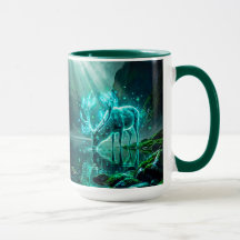 Epische Fantasy Glanzende Spiritushert Bergmeer