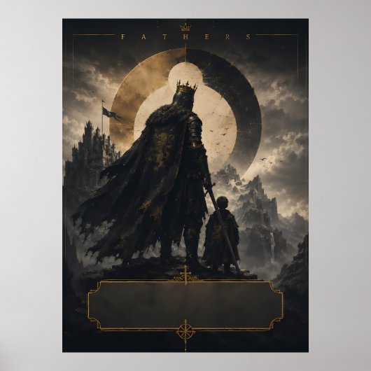 Epische Fantasy Koning Vader Kunst Poster (Voorkant)