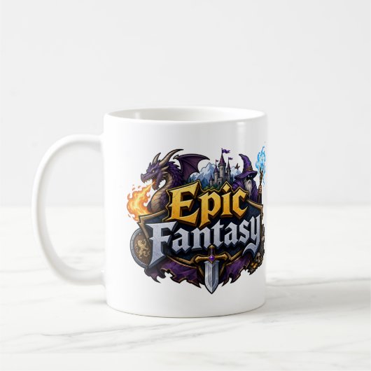 Epische Fantasy Liefhebber Koffiemok (Links)