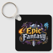 Epische Fantasy Liefhebber Sleutelhanger (Voorkant)