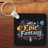 Epische Fantasy Liefhebber Sleutelhanger (Voorkant)