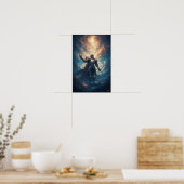 Epische Fantasy Ridder Poster (Keuken)