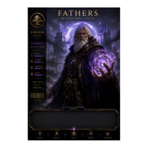 Epische Fantasy Vader Tovenaar Kunstposter