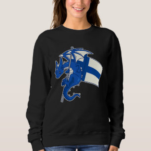 Epische Finse Draak  Trots Finland Vlag Trui