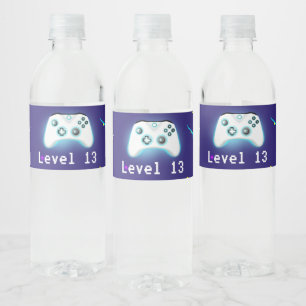 Epische Gamer Gefeliciteerd 13e Verjaardag Kritiek Waterfles Etiket