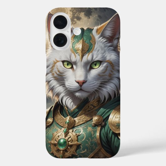 Epische gepantserde kattenkrijger Case-Mate iPhone case (Achterkant)