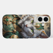 Epische gepantserde kattenkrijger Case-Mate iPhone case (Achterkant (horizontaal))