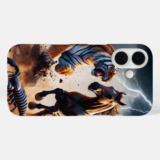 Epische gevechtsscène Case-Mate iPhone case (Achterkant (horizontaal))