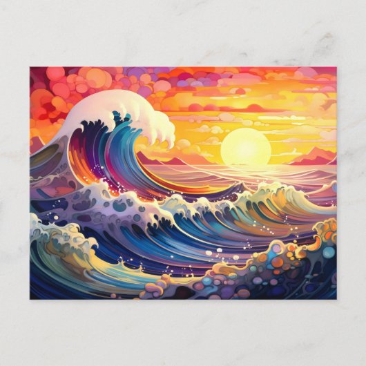 epische golven 11 briefkaart (Voorkant)