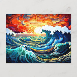 epische golven 12 briefkaart