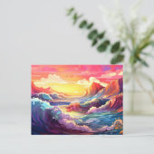 Epische golven 3 briefkaart (Staand voorkant)