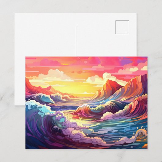 Epische golven 3 briefkaart (Voorkant / Achterkant)
