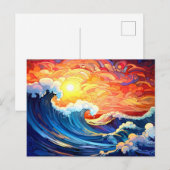 Epische golven 4 briefkaart (Voorkant / Achterkant)