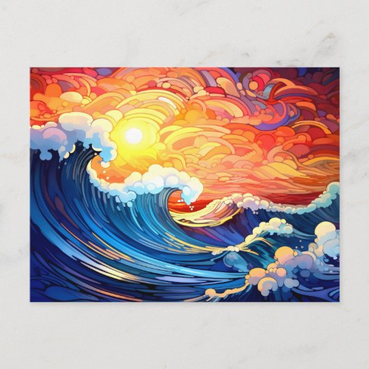 Epische golven 4 briefkaart (Voorkant)