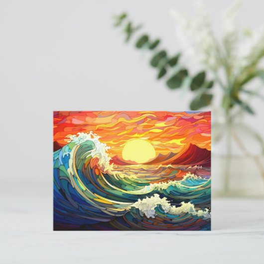 Epische golven 7 briefkaart (Staand voorkant)