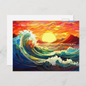 Epische golven 7 briefkaart (Voorkant / Achterkant)