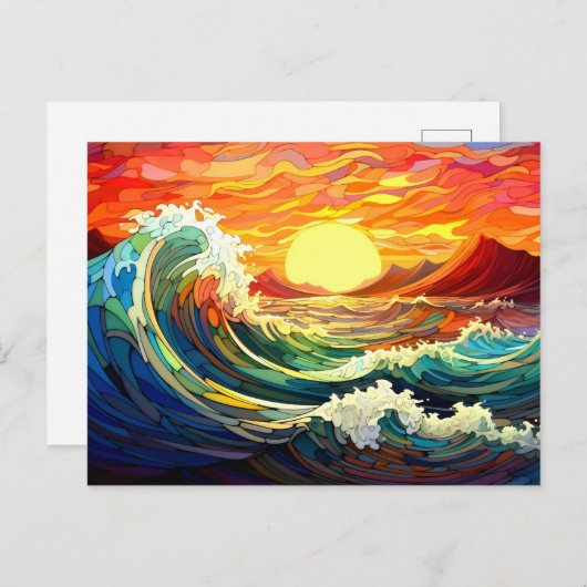 Epische golven 7 briefkaart (Voorkant / Achterkant)