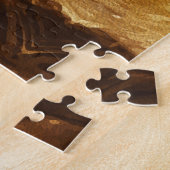 Epische haaienaanval met dappere rubber eend legpuzzel (Zijkant)