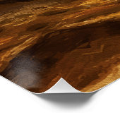 Epische haaienaanval met dappere rubber eend perfect poster (Hoek)