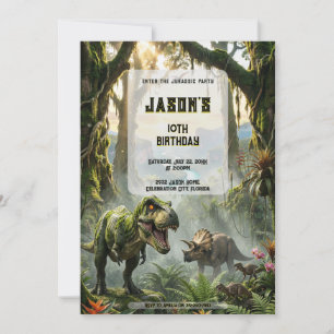 Epische Jurassische T-Rex Jungle Brul Avontuur Ver Kaart