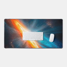 Epische Kosmische Cyaan Oranje Spiraalstelsel Gami