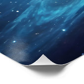 Epische Kosmische Supernova Abstracte Ruimte Perfect Poster (Hoek)