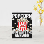 Epische kostuum popcornliefhebber maïs pop kaart (Gele Bloem)