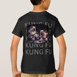 Epische Kung Fu Siamese Kittens Vechtkunst Grafisc T-shirt