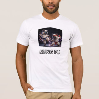 Epische Kung Fu Siamese Kittens Vechtkunst Grafisc T-shirt