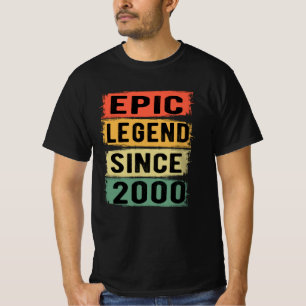 Epische Legende Sinds 2000 Vintage 2000 Verjaardag T-shirt