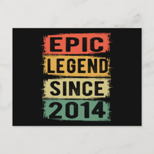 Epische Legende Sinds 2014 Vintage 2014 Verjaardag Briefkaart