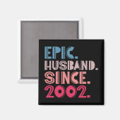 Epische man sinds 2002 20ste bruiloft Jubileum R Magneet (Voorkant / Achterkant)