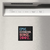 Epische man sinds 2002 20ste bruiloft Jubileum R Magneet (Insitu (Vaatwasser))