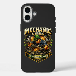 Epische Mechanische Vibes– Krachtige Auto Garage iPhone 16 Plus Hoesje