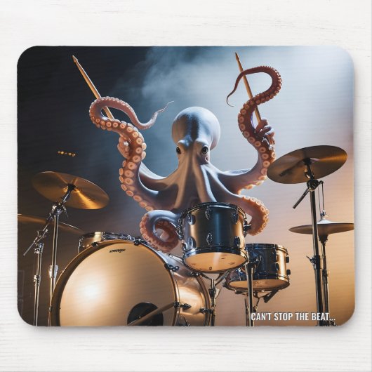 Epische Octopusdrummer Muismat (Voorkant)