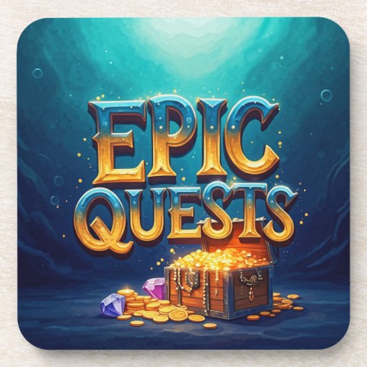 epische quests bier onderzetter (Voorkant)